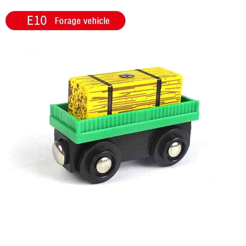 Treno Magnetico in Legno per Bambini Locomotiva con Binari Giochi Educativi Regalo di Compleanno