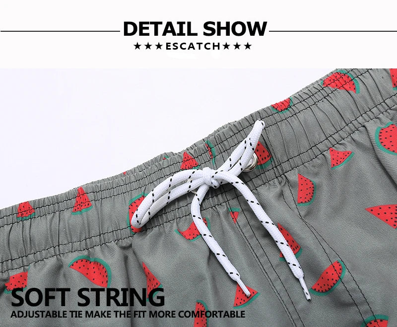 Pantaloncini Uomo Ad Asciugatura Rapida A Righe Verticali Traspiranti Con Fodera In Rete Taglie Forti Spiaggia Surf