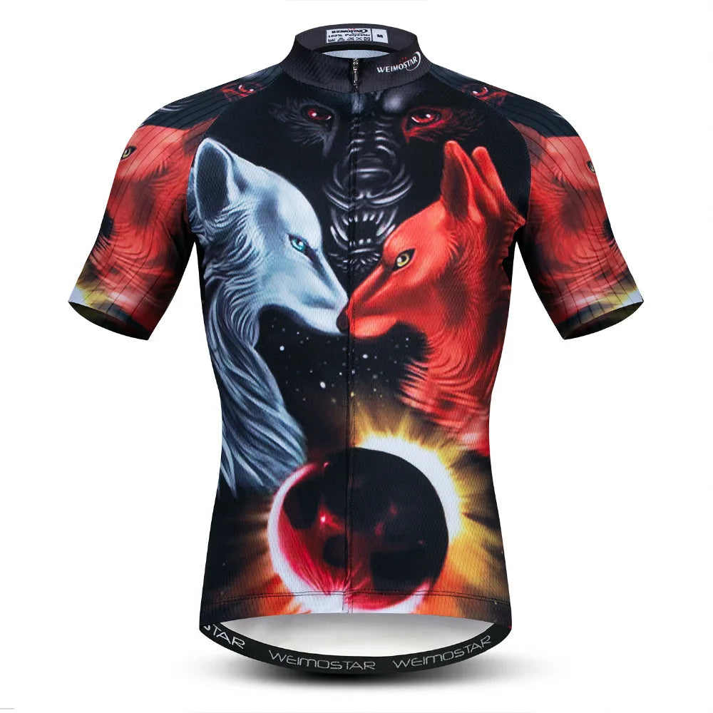 Maglia Ciclismo Estiva Uomo Traspirante A Maniche Corte Con Tasche Per Mountain Bike