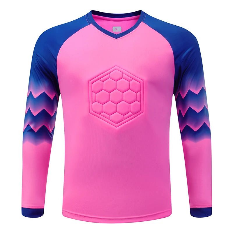 Nuova Uniforme Da Calcio Allenamento Uomo Portiere Maglia Da Calcio Per Bambini Set Pantaloni Protettivi In Poliestere