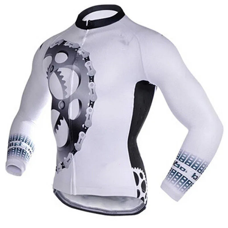 Maglia Da Ciclismo MTB Con Protezione Solare Uomo Traspirante A Maniche Lunghe Con Tasche
