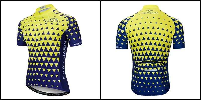 Keyiyuan Maglia Ciclismo Uomo Maniche Corte Estate Per Gara Triathlon MTB Abbigliamento Sportivo Bici