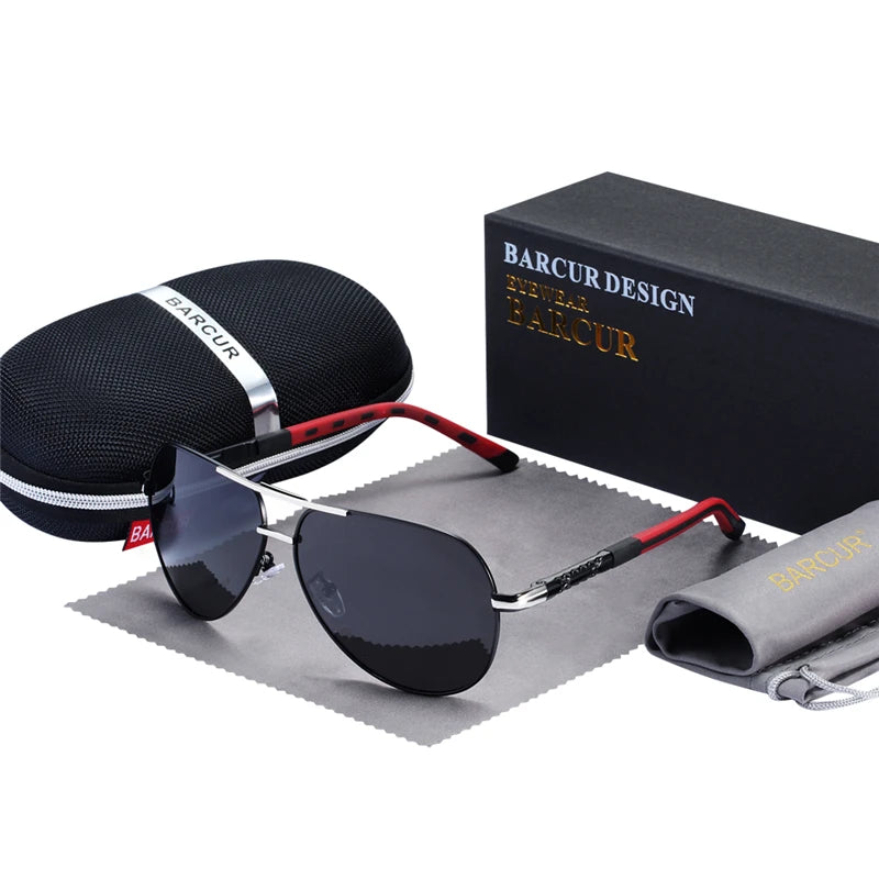 Occhiali Da Sole BARCUR Polarizzati UV400 In Alluminio Vintage Per Uomo E Donna Guidatori Eleganti