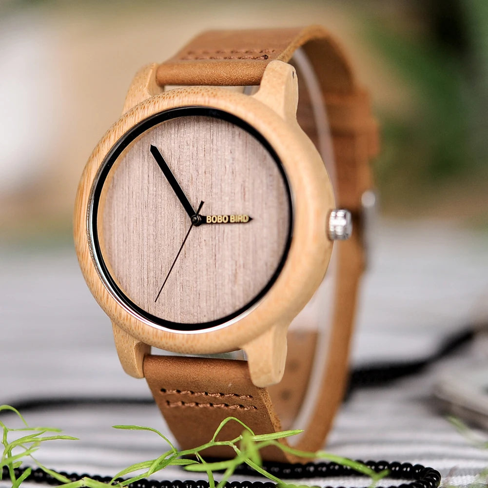 Orologio Da Polso In Legno Di Bambù Con Movimento Miyota E Logo Personalizzato OEM Design Brand Esclusivo