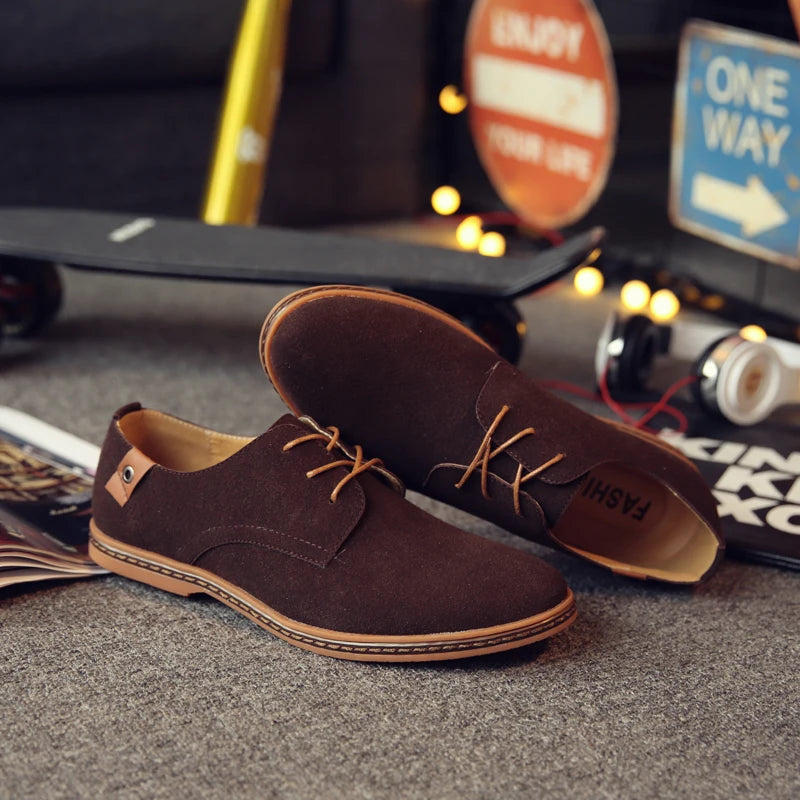 Scarpe Da Uomo In Pelle Scamosciata Primaverili Oxford E Sneakers Classiche Scarpe Eleganti Comode Grandi Misure 2025