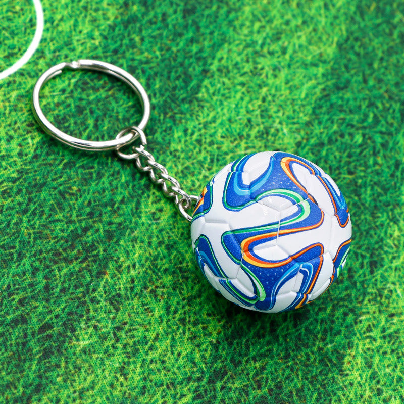 Ciondolo Portachiavi Calcio Souvenir Per Fan Regalo Piccolo Per Attività Scolastiche E Accessori Fai Da Te