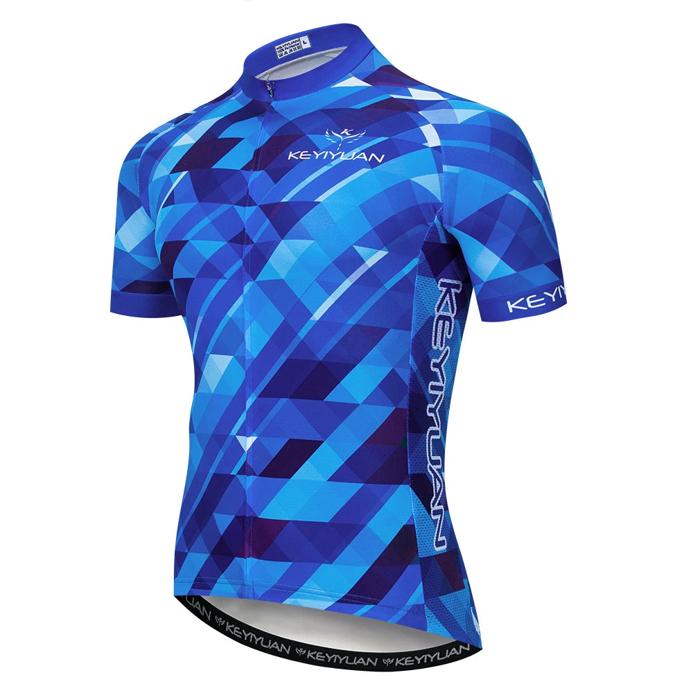 Keyiyuan Maglia Ciclismo Uomo Maniche Corte Estate Per Gara Triathlon MTB Abbigliamento Sportivo Bici