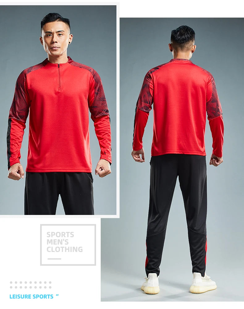 HQ Uomo Bambini Tuta da palestra Calcio Maglie da calcio Sport Corsa Allenamento Fitness Tuta Abbigliamento sportivo Maglione con cappuccio a maniche lunghe