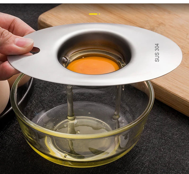 Separatore Di Albume In Acciaio Inossidabile Con Imbuto E Cucchiaio Strumento Divisore Per Uova Accessori Da Cucina