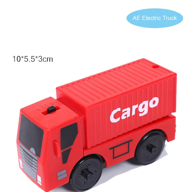 Set Trenini Elettrici Per Ferrovia In Legno Pista Del Treno Regalo Di Natale Per Bambini