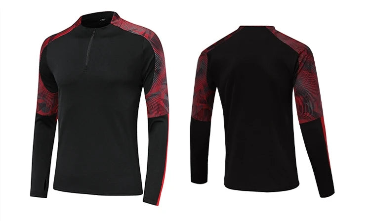 HQ Uomo Bambini Tuta da palestra Calcio Maglie da calcio Sport Corsa Allenamento Fitness Tuta Abbigliamento sportivo Maglione con cappuccio a maniche lunghe