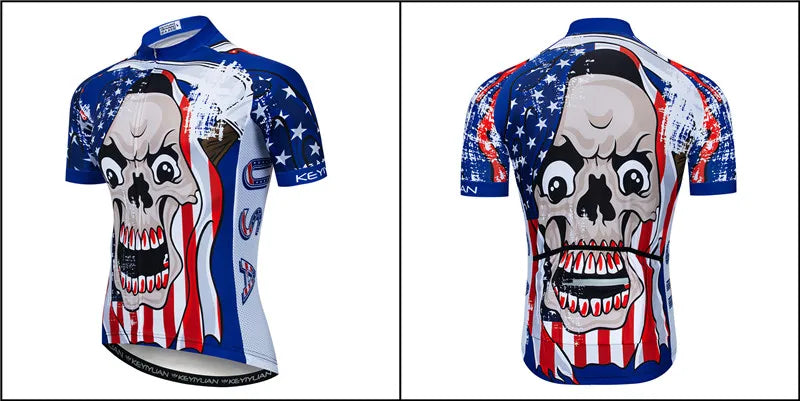 Keyiyuan Maglia Ciclismo Uomo Maniche Corte Estate Per Gara Triathlon MTB Abbigliamento Sportivo Bici