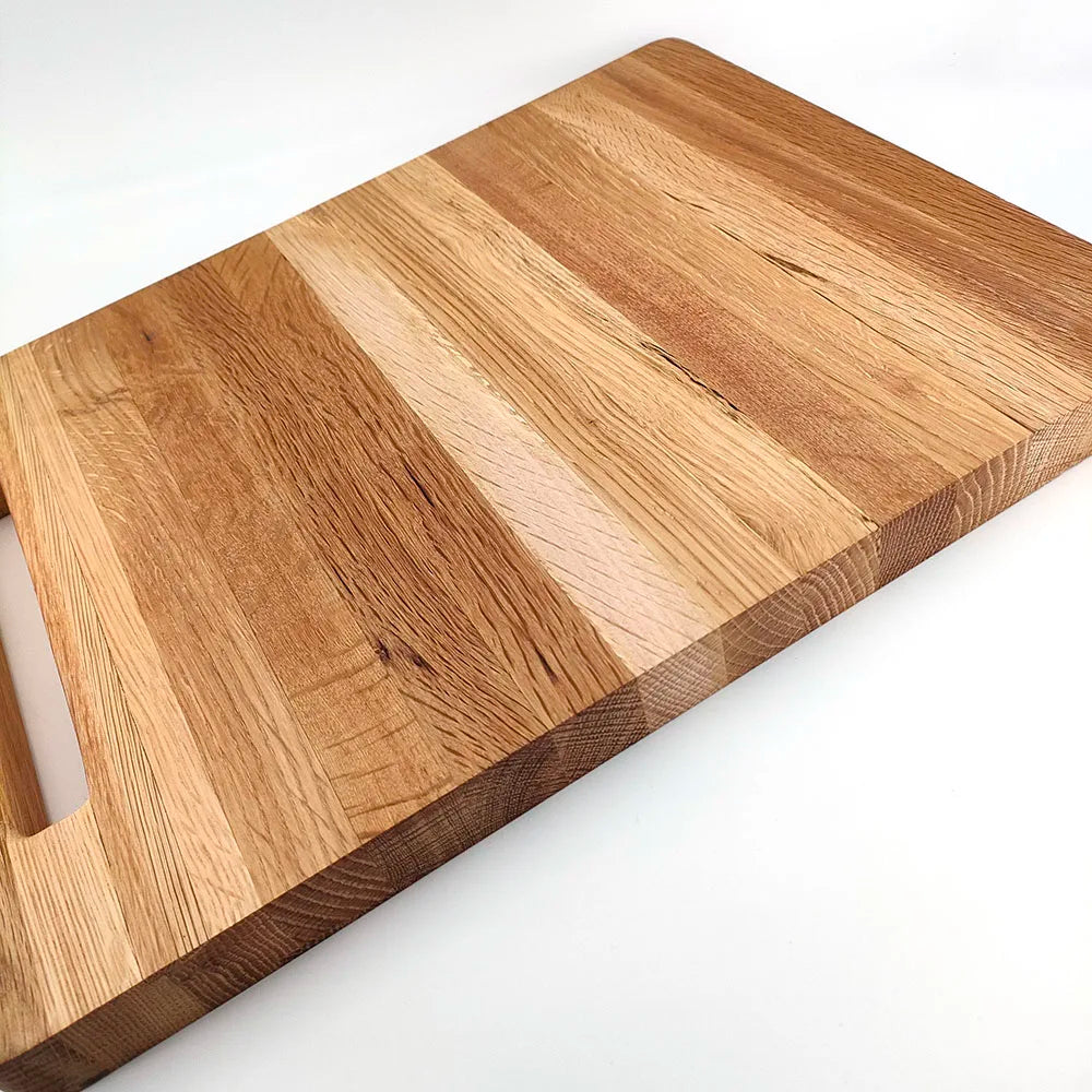 Jaswehome Tagliere Da Cucina In Legno Di Quercia Grande Tagliere Multiuso Per Carne Formaggio Pane Verdura Frutta
