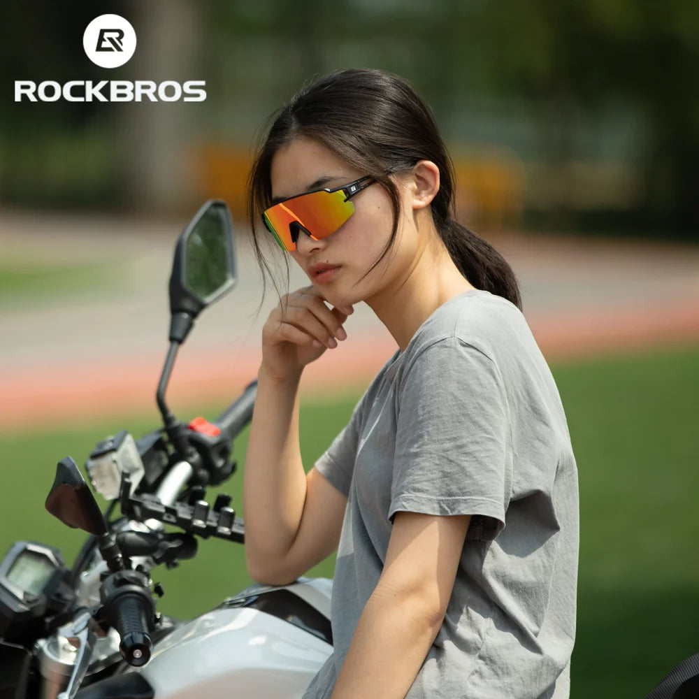 Rockbros Occhiali Da Ciclismo Fotocromatici Con Montatura Integrata Per Miopia Polarizzata Occhiali Da Sole Uomo Donna