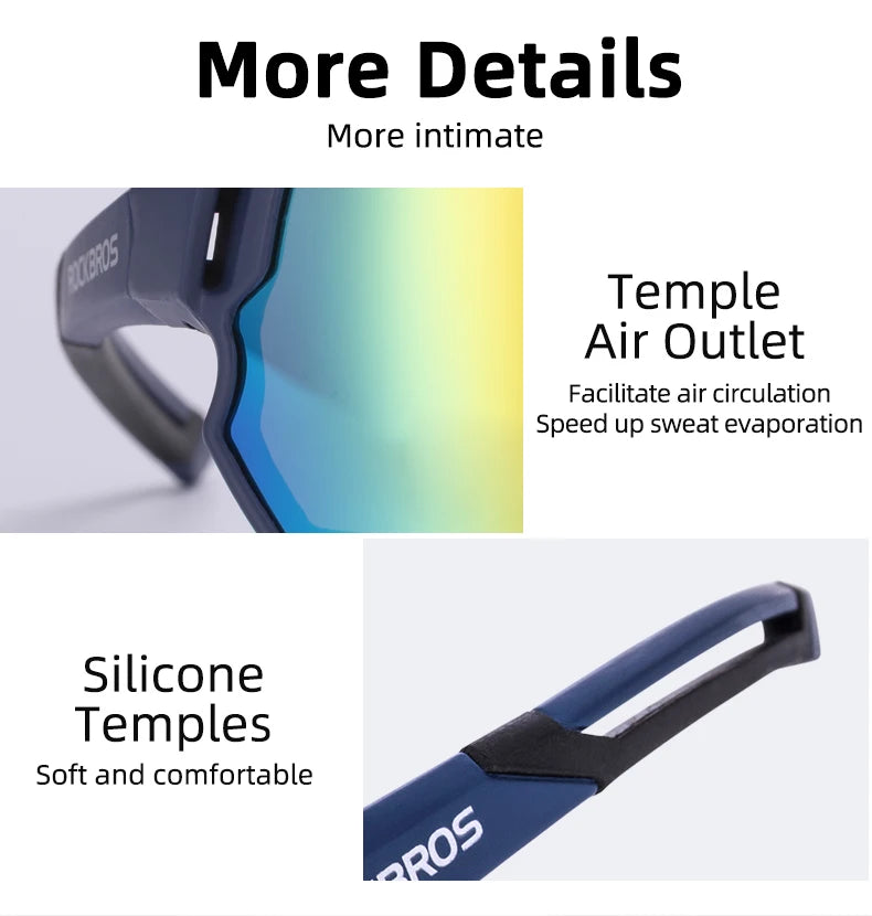 Occhiali Polarizzati Rockbros Da Sole UV400 Sport All Aperto Ciclismo Escursionismo Campeggio Golf