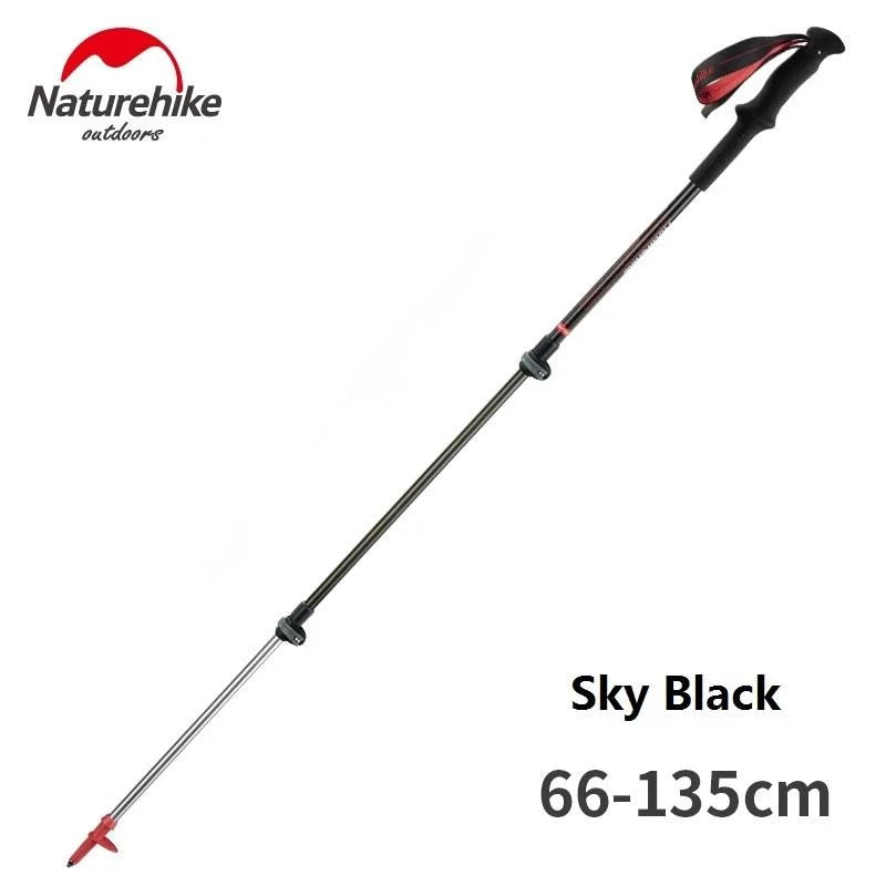 Naturehike Bastoni Trekking Ultraleggeri Pieghevoli 66 135 Cm Alpenstock Campeggio Outdoor