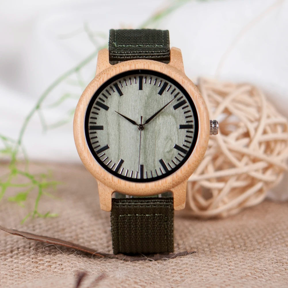 Orologio Da Polso In Legno Di Bambù Con Movimento Miyota E Logo Personalizzato OEM Design Brand Esclusivo