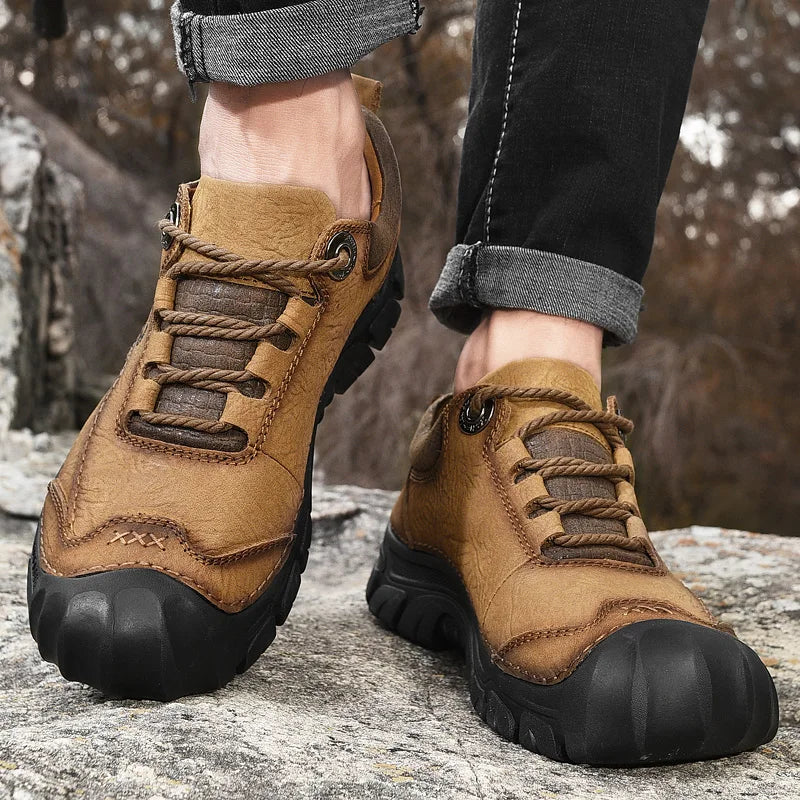 Scarpe Da Trekking Da Campeggio In Vera Pelle Uomo Scarpe Da Ginnastica Sportive Da Uomo Per Tempo Libero