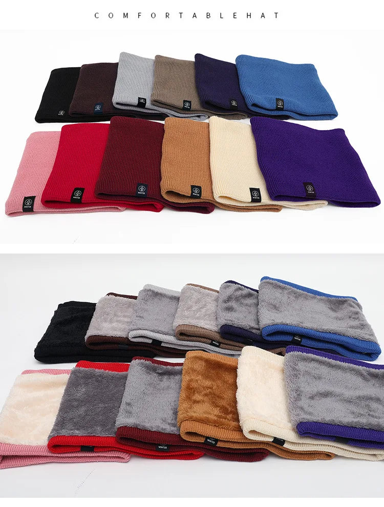 Sciarpa Unisex Inverno Autunno Calda Morbida In Panno Fascia Collo Bandana 25x21 Cm
