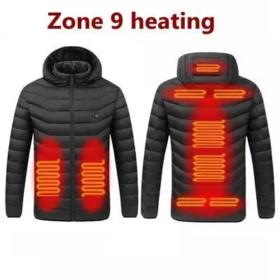 11 aree di riscaldamento giacca riscaldata uomo donna inverno Outdoor campeggio abbigliamento sportivo cappotto riscaldato cappotto termico in grafene giacca riscaldante USB