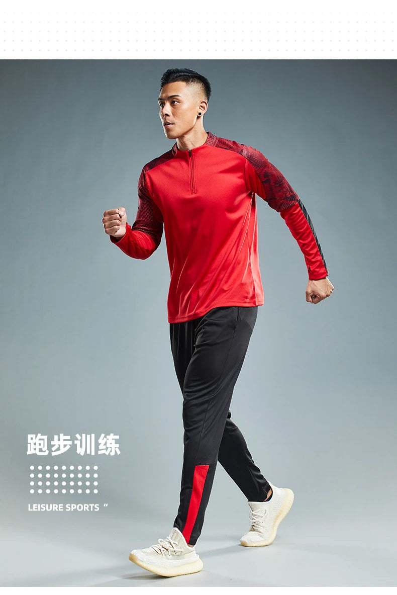 HQ Uomo Bambini Tuta da palestra Calcio Maglie da calcio Sport Corsa Allenamento Fitness Tuta Abbigliamento sportivo Maglione con cappuccio a maniche lunghe