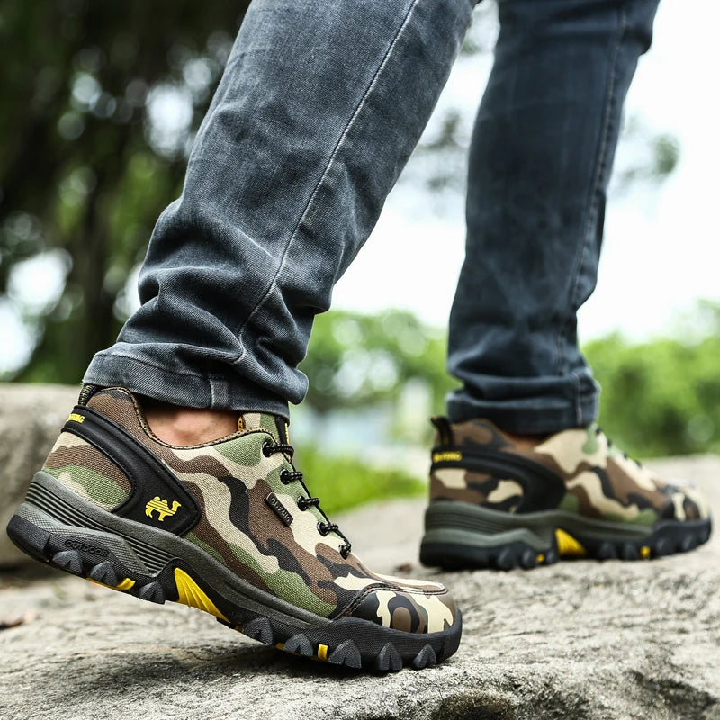 Scarpe Mimetiche Da Esterno Unisex Per Trekking E Trail Running Verde Militare Traspiranti Con Aumento Di Altezza