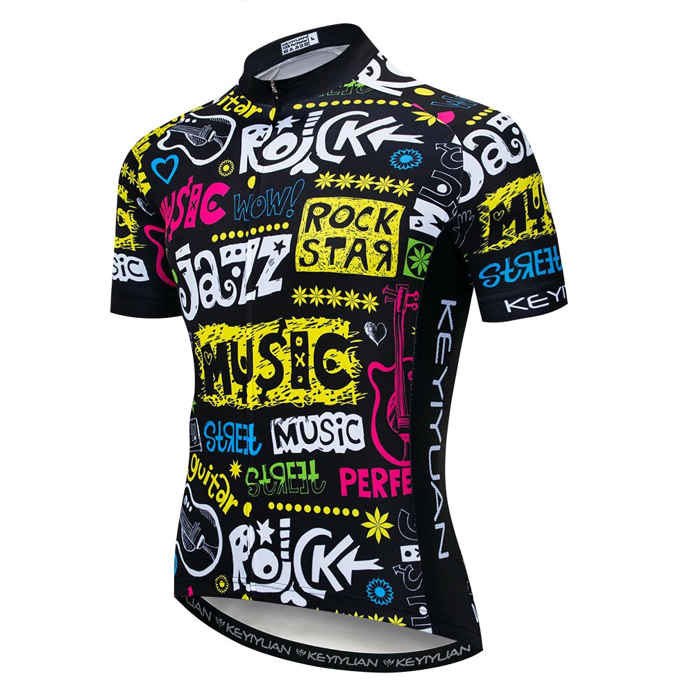 Keyiyuan Maglia Ciclismo Uomo Maniche Corte Estate Per Gara Triathlon MTB Abbigliamento Sportivo Bici