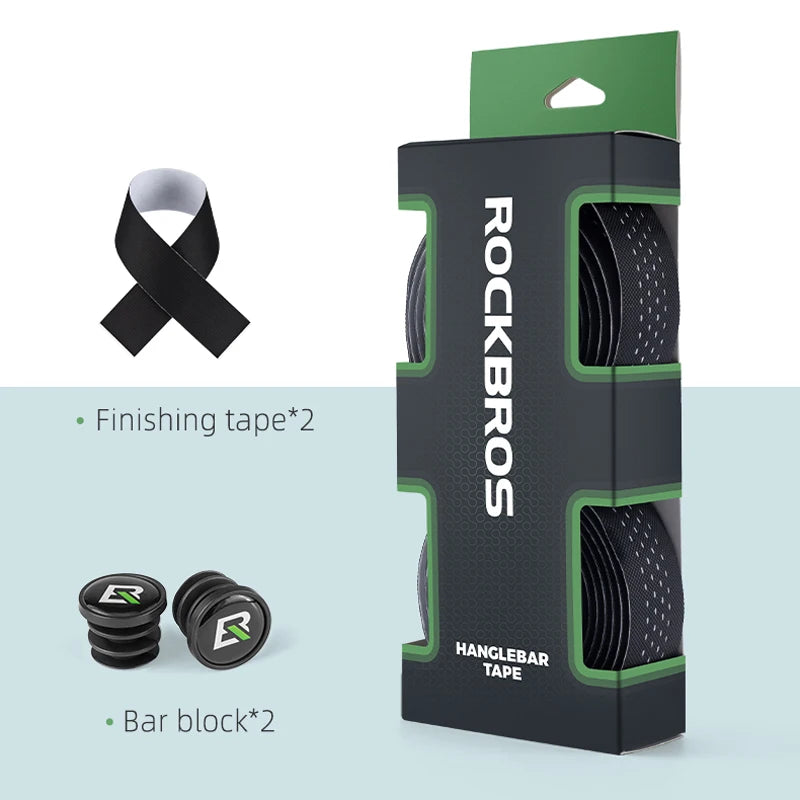 ROCKBROS Nastro Manubrio PU Eva Antiscivolo Morbido Traspirante Antiurto MT Impugnature Per Biciclette Ciclismo