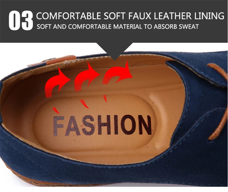 Scarpe Da Uomo In Pelle Scamosciata Primaverili Oxford E Sneakers Classiche Scarpe Eleganti Comode Grandi Misure 2025