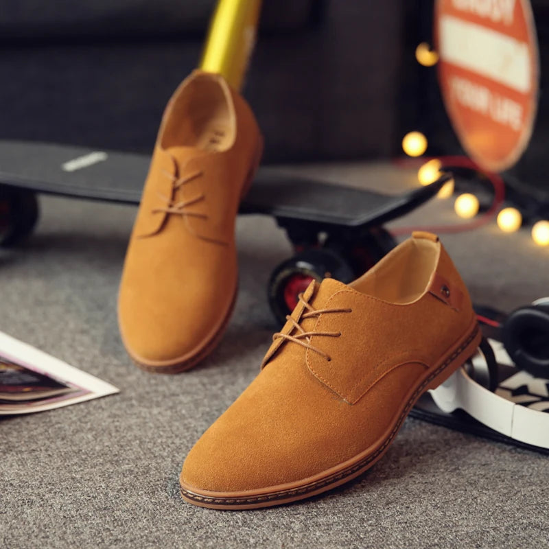 Scarpe Da Uomo In Pelle Scamosciata Primaverili Oxford E Sneakers Classiche Scarpe Eleganti Comode Grandi Misure 2025