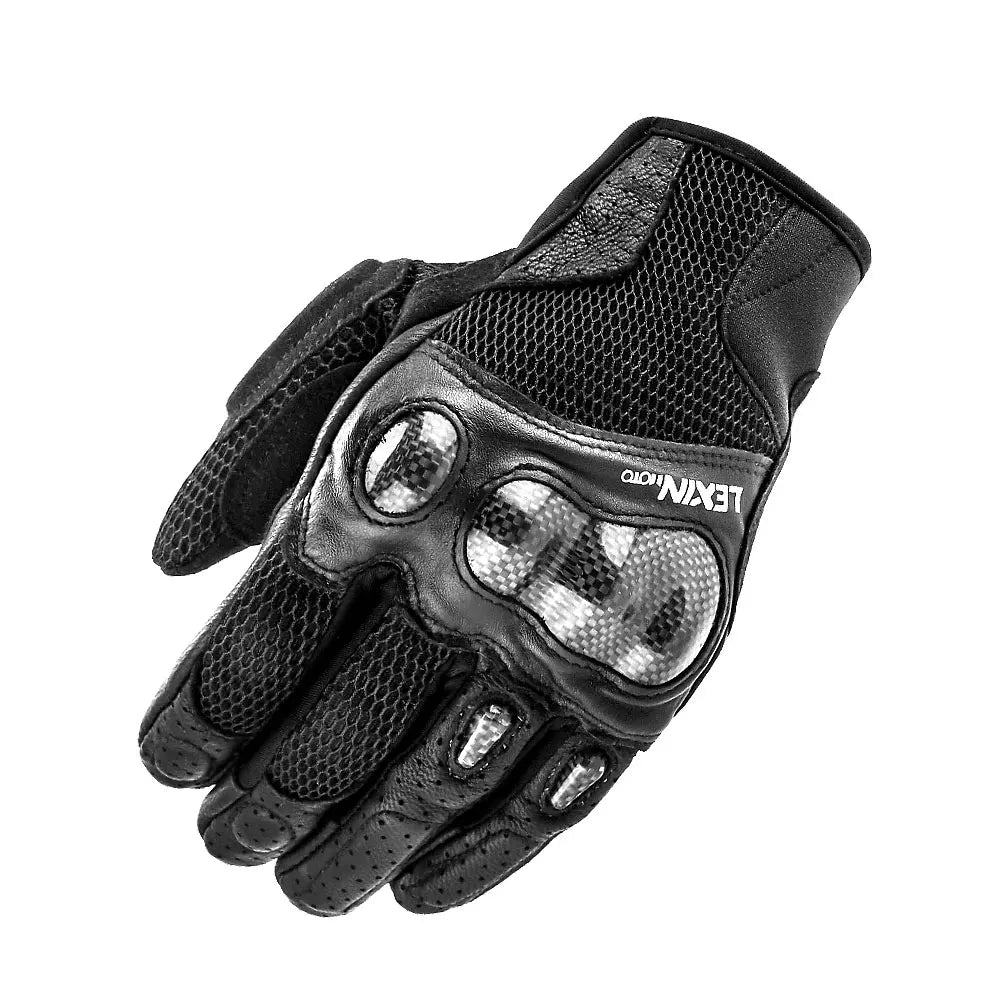 Guanti Estivi Lexin da Uomo per Moto Traspiranti Protezione Mani Design Touchscreen Equitazione Ciclismo