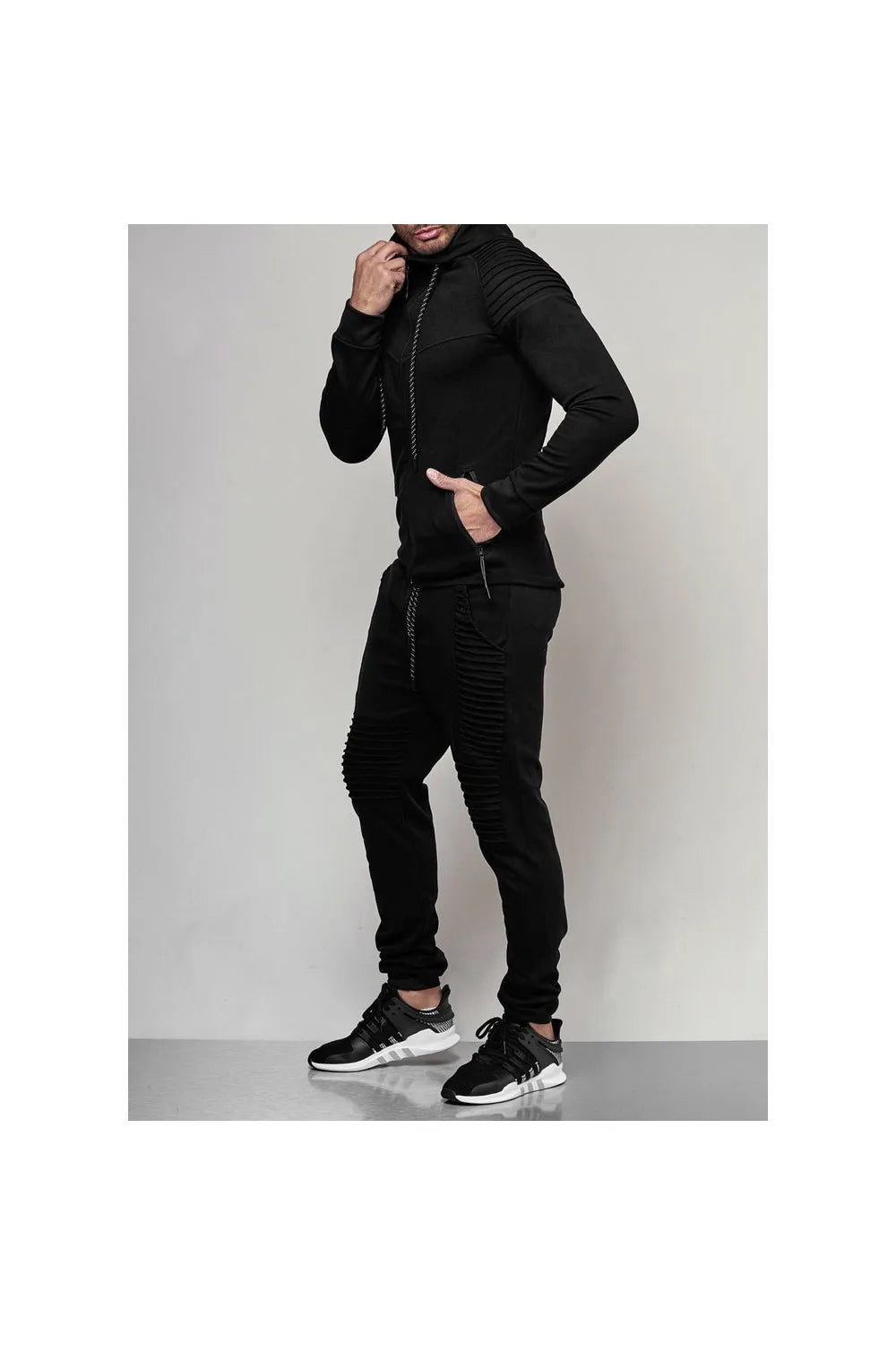 Due Pezzi Tuta Da Corsa Uomo Felpa Collo A O Pantaloni Sportivi Camouflage Leggera Per Allenamento All Aperto
