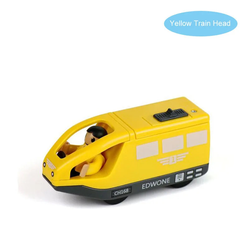 Set Trenini Elettrici Per Ferrovia In Legno Pista Del Treno Regalo Di Natale Per Bambini