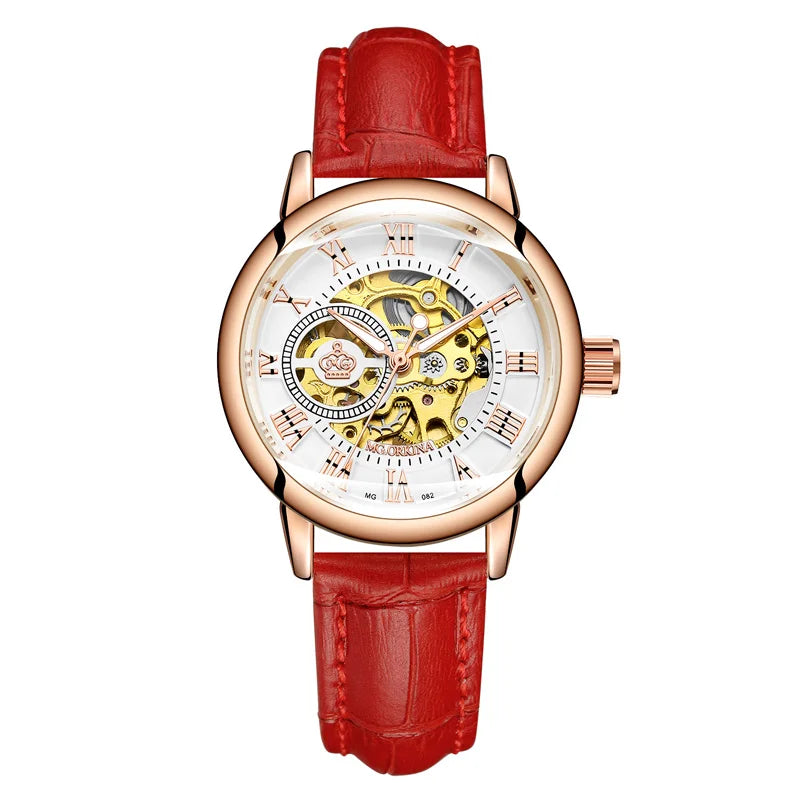 Orologi Meccanici da Donna Scheletro Lusso Nuova Moda Orologio Femminile Automatici a Carica Automatica Montre Femme