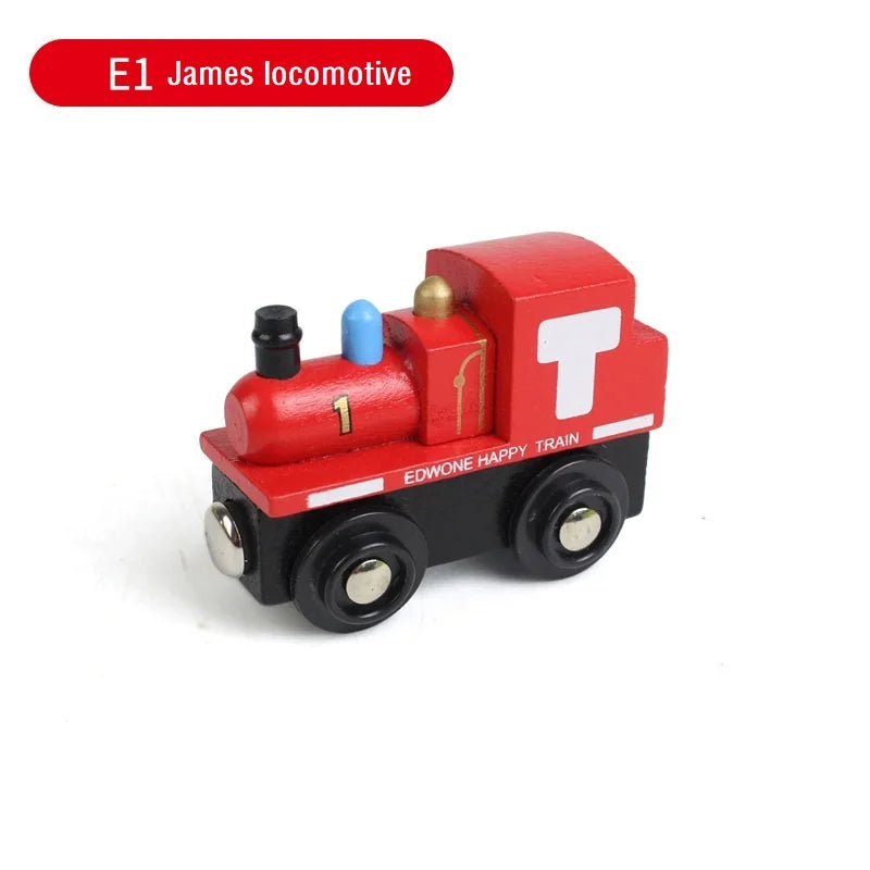 Treno Magnetico in Legno per Bambini Locomotiva con Binari Giochi Educativi Regalo di Compleanno