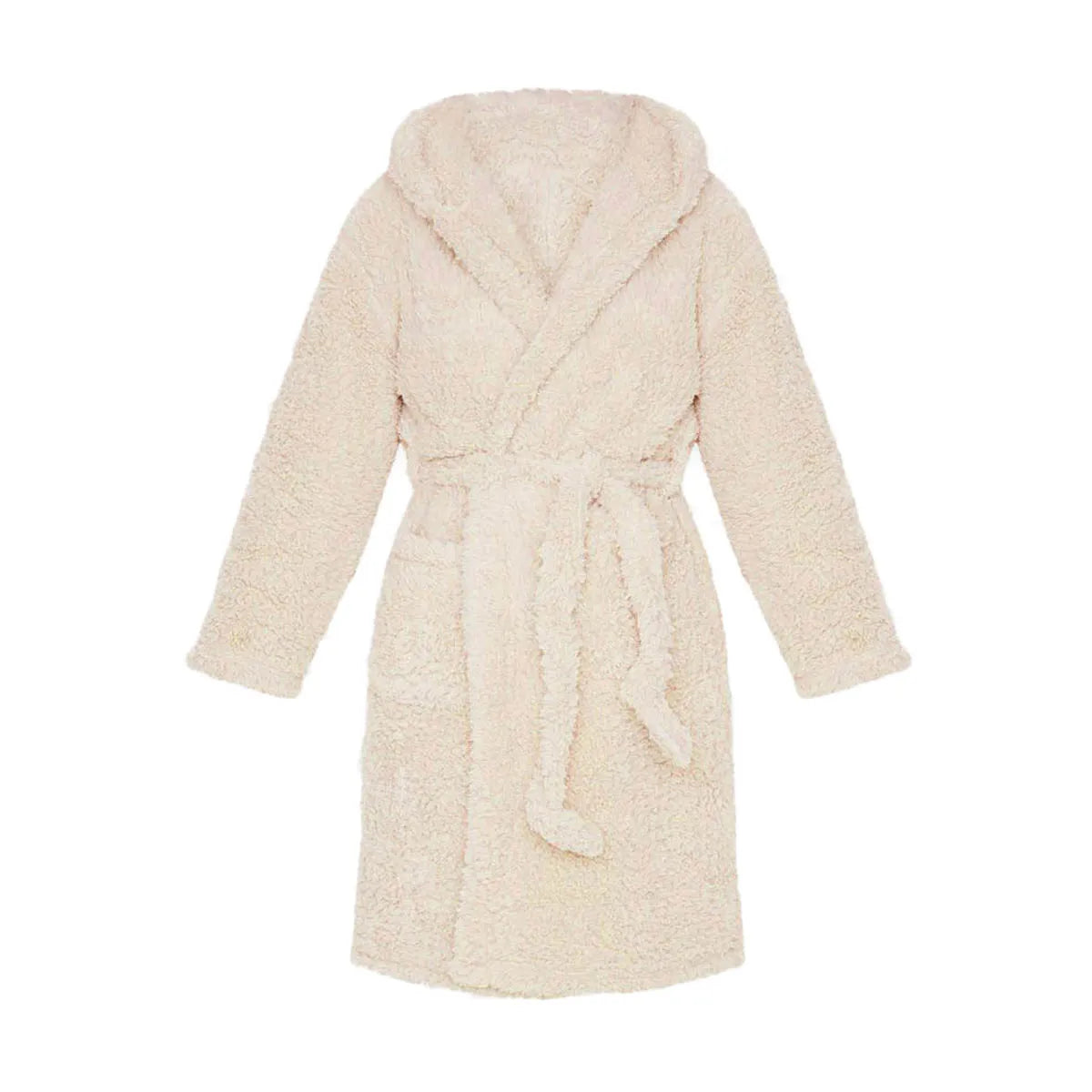Inverno Caldo Vestaglia Donna Peluche Con Cappuccio Scialle Kimono Manica Lunga Abito Con Scollo A V