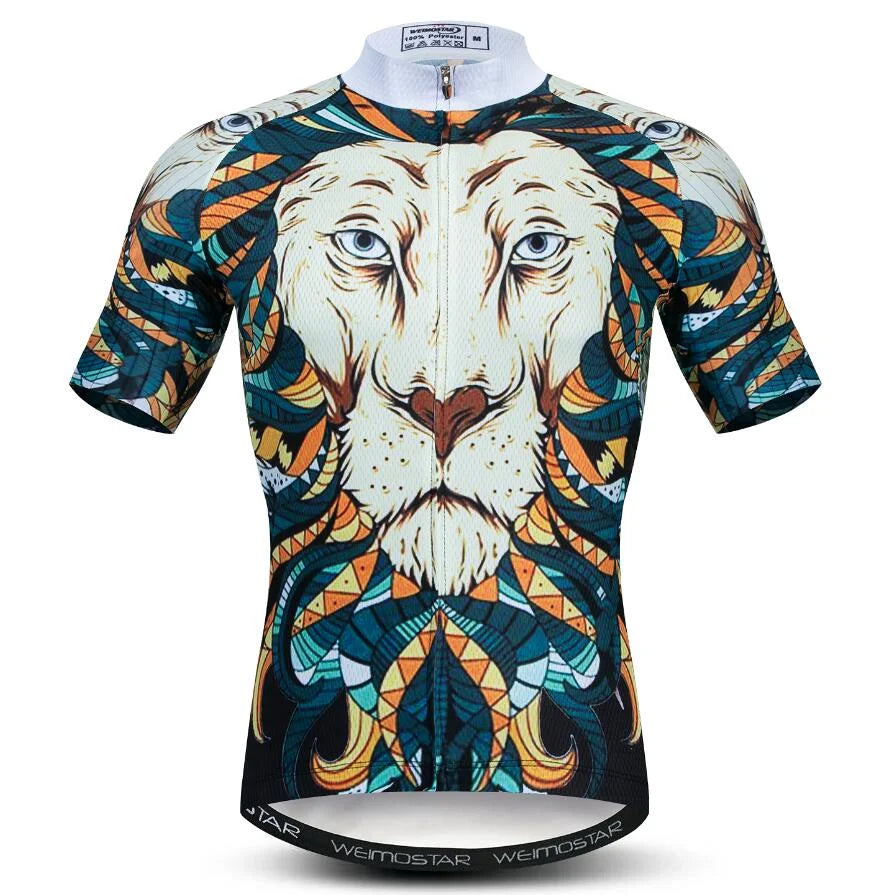 Maglia Ciclismo Estiva Uomo Traspirante A Maniche Corte Con Tasche Per Mountain Bike