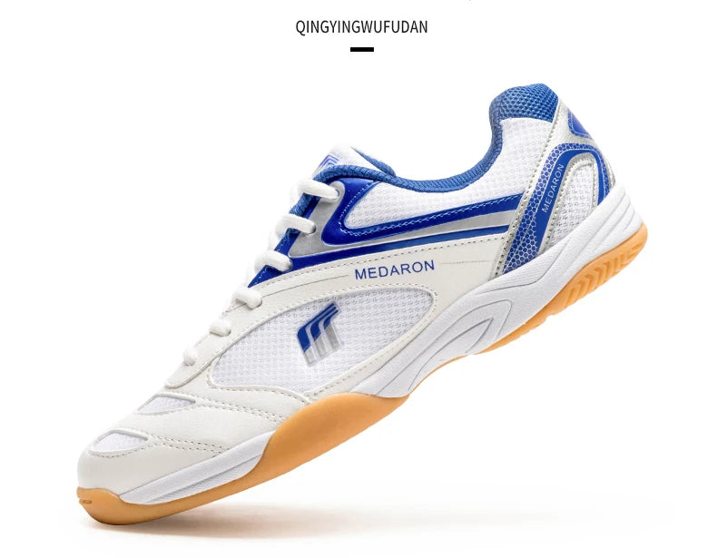 Quaoar Nuove Scarpe Da Ping Pong Professionali Per Uomo E Donna Antiscivolo Leggere Sneakers Da Badminton Blu Rosse