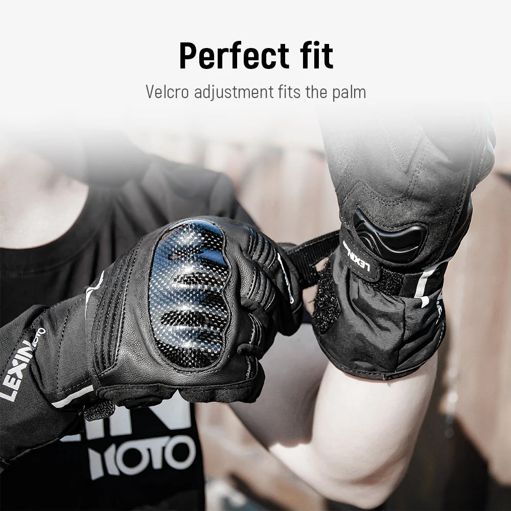 Guanti Estivi Lexin da Uomo per Moto Traspiranti Protezione Mani Design Touchscreen Equitazione Ciclismo