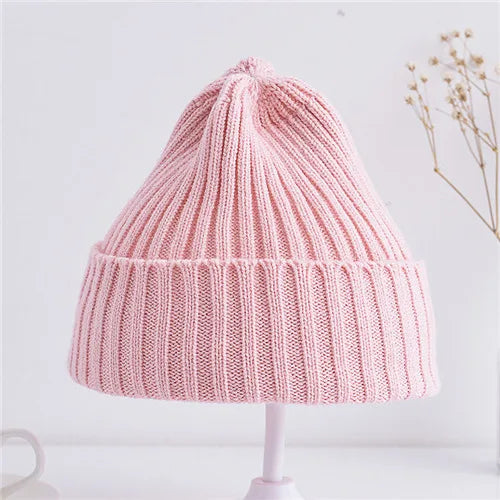 Cuffia Lavorata A Maglia A Costine Unisex Per Bambini Dai 6 Mesi A 4 Anni Antivento Leggera E Confortevole