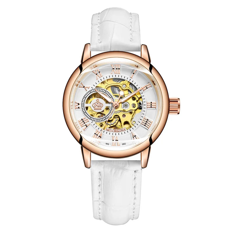 Orologi Meccanici da Donna Scheletro Lusso Nuova Moda Orologio Femminile Automatici a Carica Automatica Montre Femme