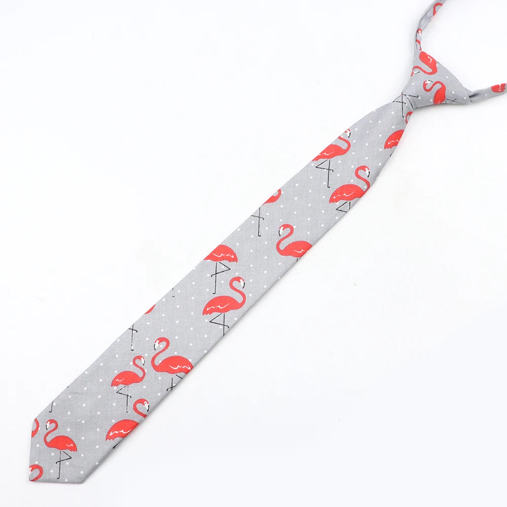 Cravatta Sottile Da Scuola Per Ragazzi E Ragazze Design Tinta Unita Scozzese Floreale Cartoon Casual