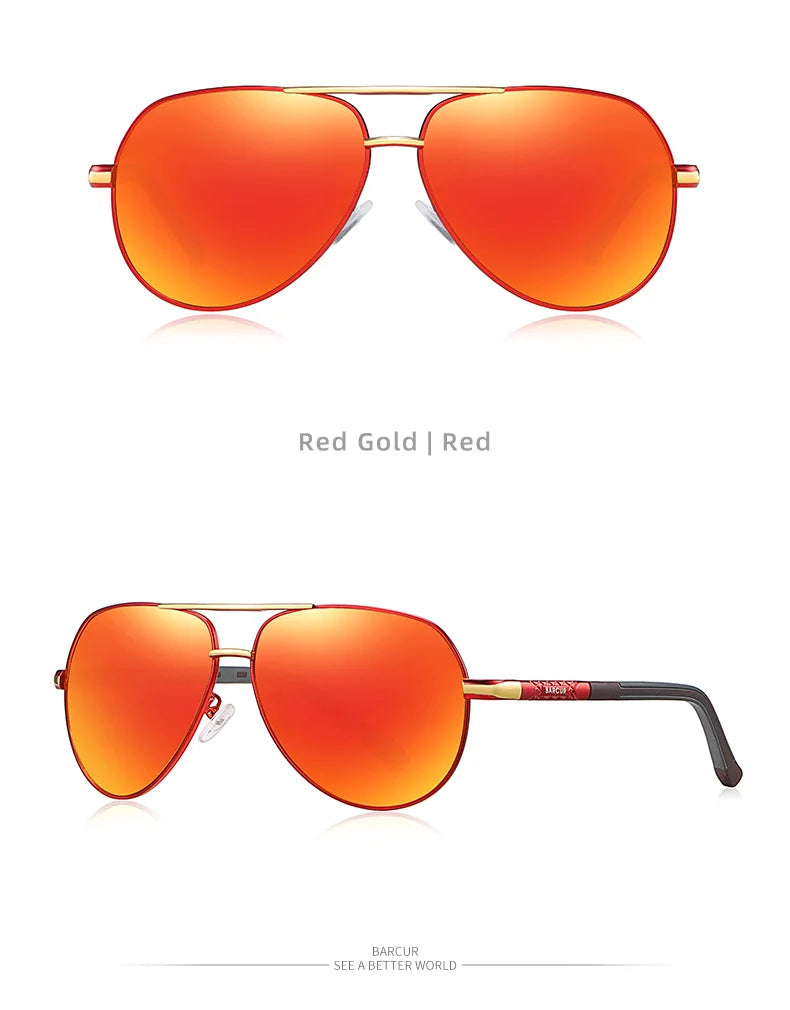 Occhiali Da Sole BARCUR Polarizzati UV400 In Alluminio Vintage Per Uomo E Donna Guidatori Eleganti