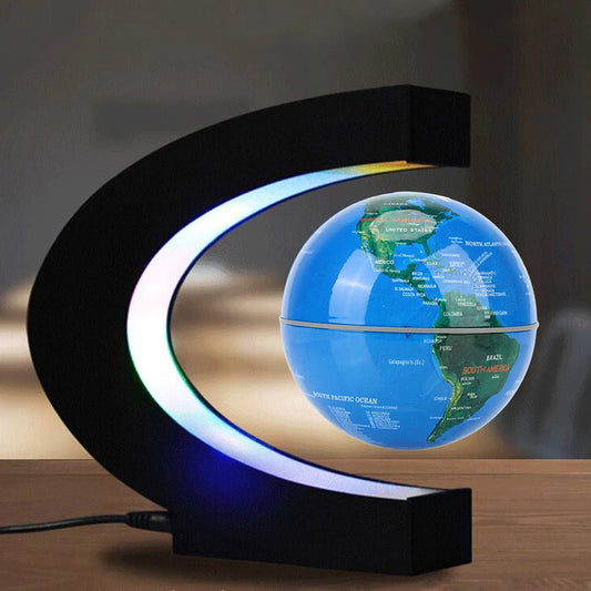 Globo Galleggiante A Levitazione Magnetica Mappa Del Mondo LED Lampada Novità Decorazione Casa Regalo Compleanno