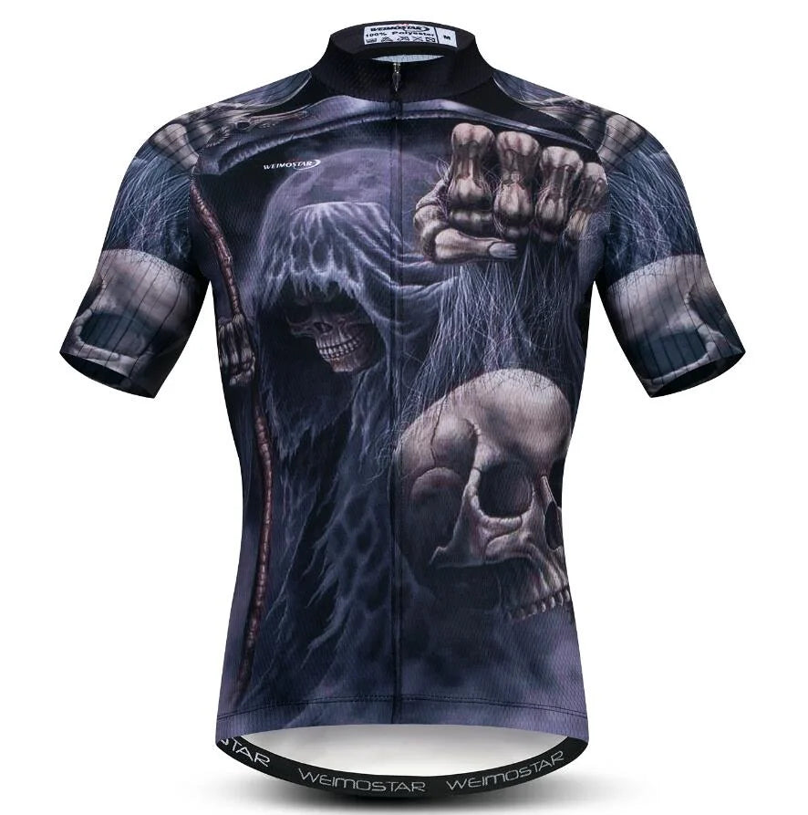 Maglia Ciclismo Estiva Uomo Traspirante A Maniche Corte Con Tasche Per Mountain Bike