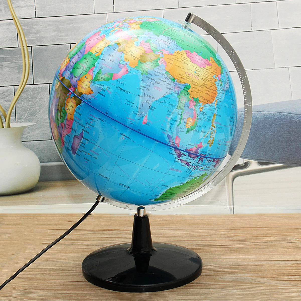 Globo mondiale da 28cm grande Hd con Display luminoso studenti In inglese e cinese che insegnano regali per bambini per imparare a usare i globi AR