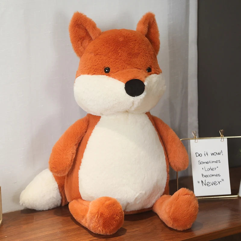Peluche Volpe Morbido Imbottito Carino Cartone Animato Regalo Per Ragazze Kawaii Divano Decor Cuscino