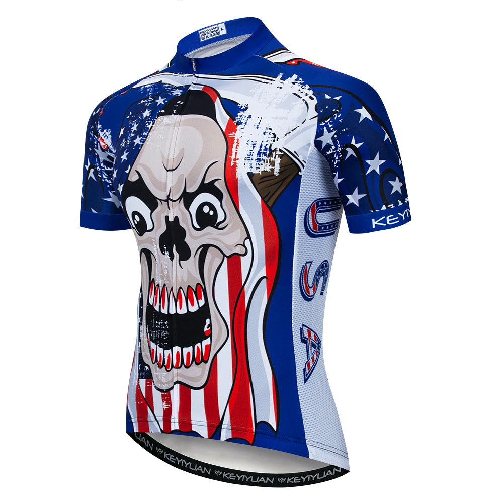 Keyiyuan Maglia Ciclismo Uomo Maniche Corte Estate Per Gara Triathlon MTB Abbigliamento Sportivo Bici