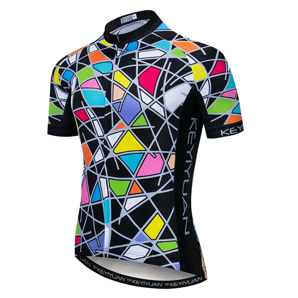 Keyiyuan Maglia Ciclismo Uomo Maniche Corte Estate Per Gara Triathlon MTB Abbigliamento Sportivo Bici