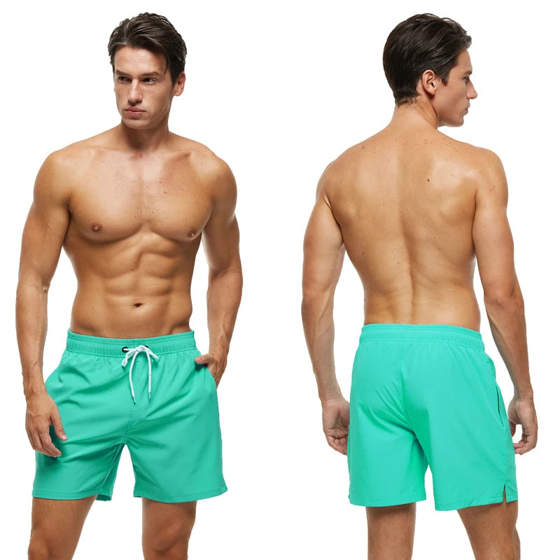 Costume Elasticizzato Uomo Escatch 2025 Pantaloncini Da Spiaggia Ad Asciugatura Rapida Tasche Cerniera Fodera Rete